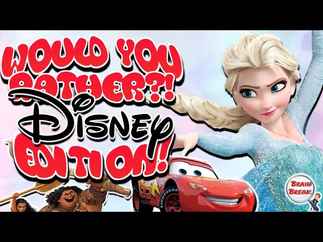 Would You Rather? Fitness (Disney Movie Edition) | Brain Break | This or That | Exercise | Movement