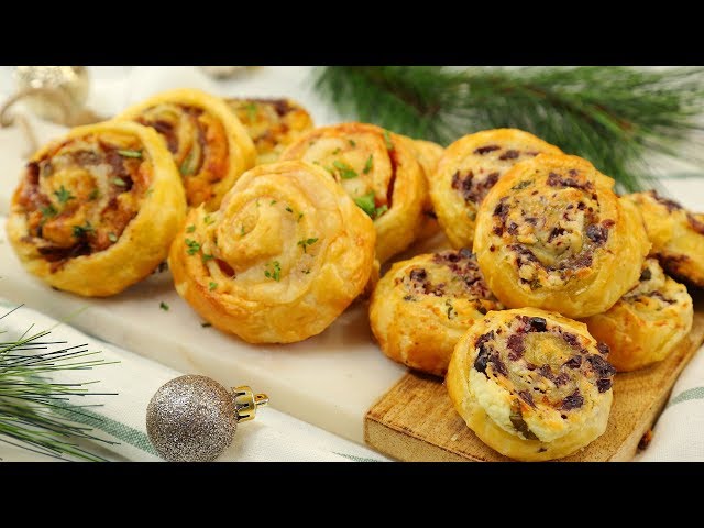 3 Puff Pastry Pinwheel Recipes | Holiday Appetizers