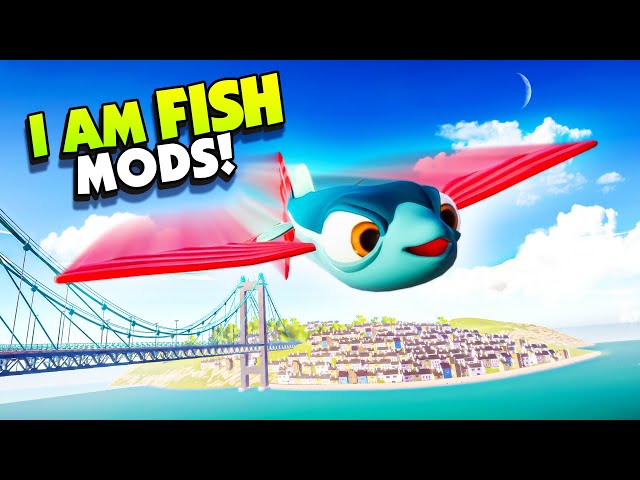 FLYING FISH Can Fly Over The WHOLE MAP With Mods! - New I Am Fish Gameplay