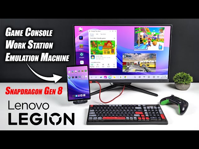 The New 2023 Lenovo Legion Y700 Tablet Is Also A Gaming PC EMU Machine! Desktop Mode