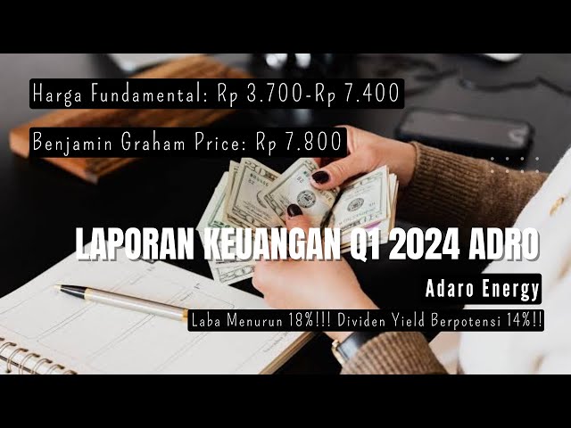 Laporan Keuangan Q1 2024 Saham ADRO (Adaro Energy) - Harga Fundamental Rp 3.700-Rp 7.400