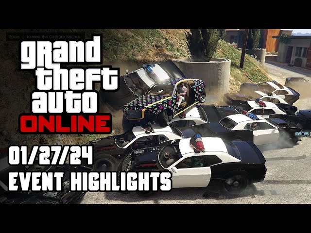 GTA Online Event Highlights (27/01/24) - Sumo Pit x2, BUSTED! x4, Team Deathmatch, Race