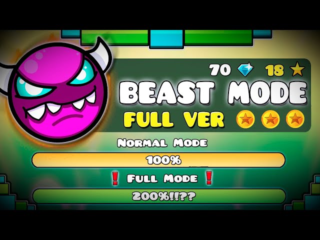 "BEAST MODE FULL VERSION" !!! - GEOMETRY DASH 2.11 !!