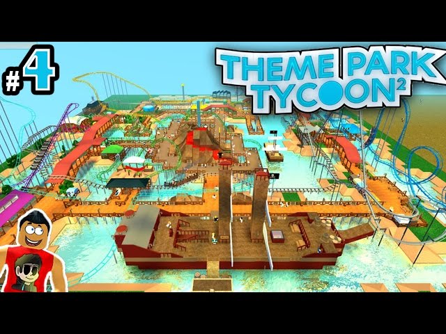 Theme Park Tycoon! Ep. 4: LETS BUILD COOLEST PARK EVER!! | Roblox