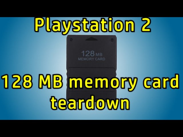 PS2 128MB memory card teardown
