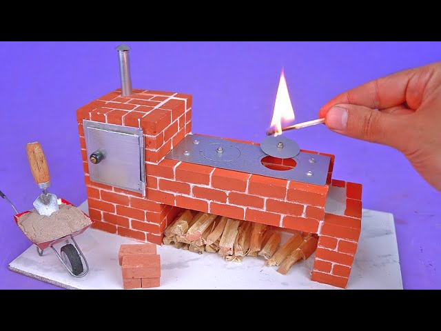 Make an Amazing Mini Wood Stove with Mini Bricks