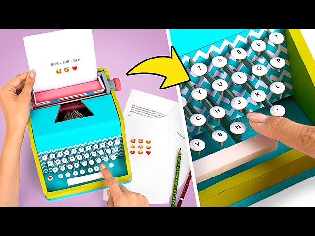 DIY-Schreibmaschine aus Pappe