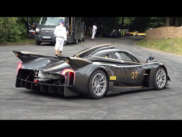 Pagani Huayra R SCREAMING V12 SOUNDS @ Goodwood Festival of Speed!