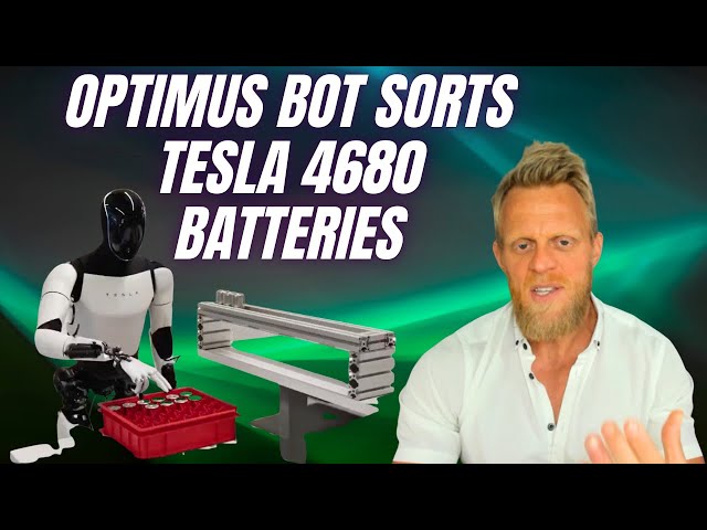Tesla reveals video of Optimus Humanoid robot sorting 4680 battery cells