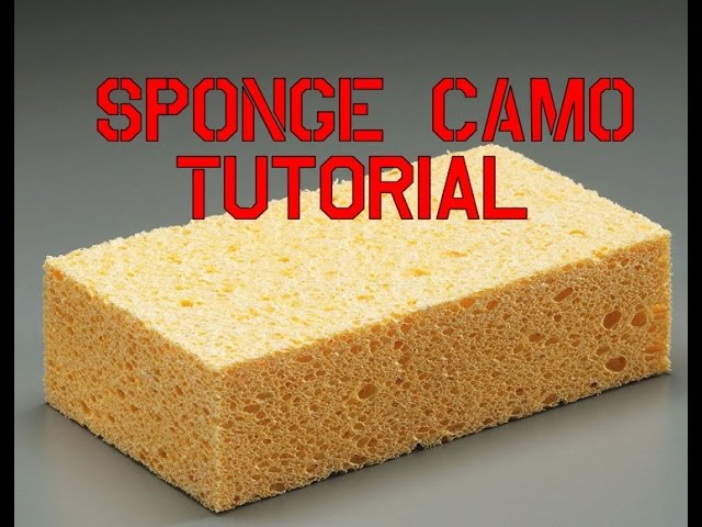Sponge Camo Painting Tutorial How To