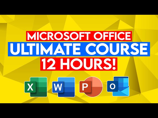 Microsoft Office Tutorial for Beginners: Learn Excel, PowerPoint, Word & Outlook 12 HOURS