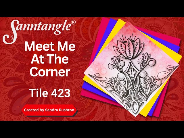 Meet Me At The Corner - Sanntangle Tile 423