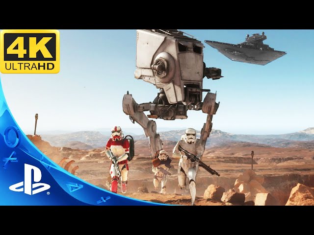 BATTLE OF TATOOINE: Galactic Empire vs Rebel Alliance - Star Wars: Battlefront 2 (PS5, 4K, HDR)