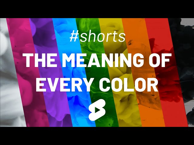 The meaning of every color in design #shorts