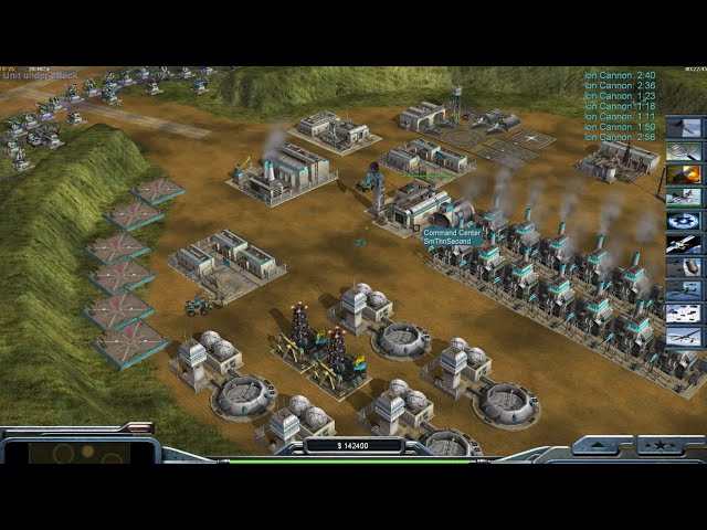 Circle Map Circle Win [Reborn Mod] 1 v 7 Hard | Command & Conquer Zero Hour | USA Commander in Chief