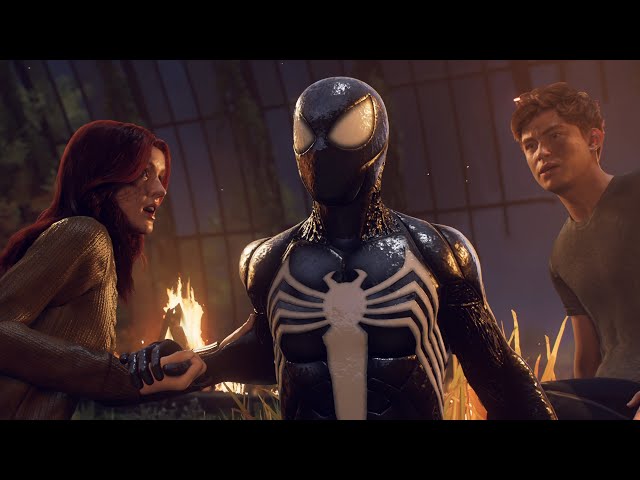 Spider-Man Gets His Black Suit Scene - Marvel Spider-Man 2 PS5 2023 4K