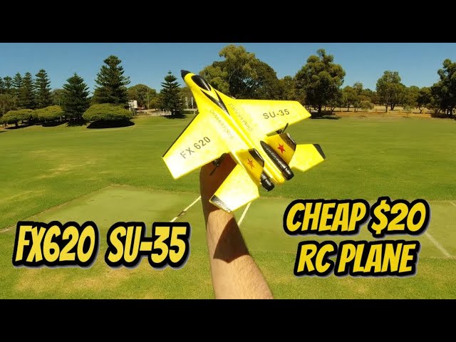 FX620 SU-35 Cheap 2 Channel $20 RC Jet Fighter Plane Review 🛩