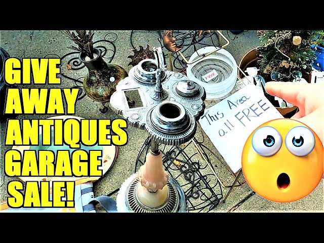 Ep547:  AMAZING ANTIQUES GIVE-AWAY GARAGE SALE!!!  🤯🤯🤯