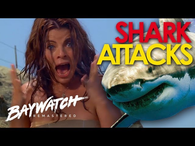 5 SHARK ATTACKS On Baywatch! Baywatch Remastered