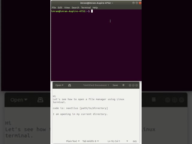 How to open file manager in linux using terminal | nautilus command | Codefixx | The Web solution
