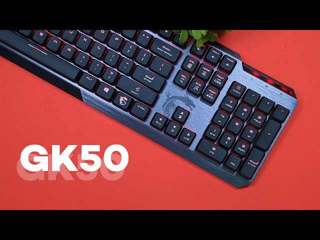 MSI Vigor GK50 Low Profile Mechanical Gaming Keyboard Review