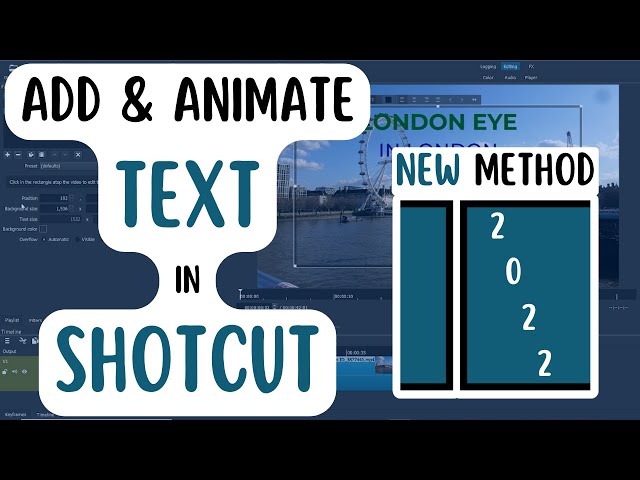 How To Add Text in Shotcut 2022 (New Method)