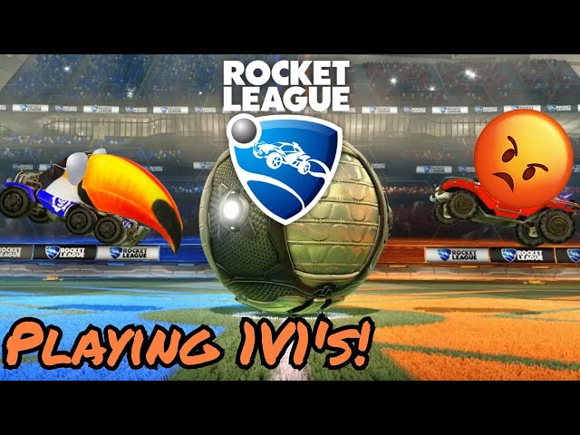 Playing 1V1's in Rocket League!