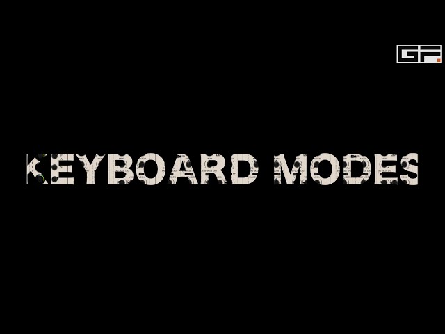 OB-E Keyboard Modes Tutorial