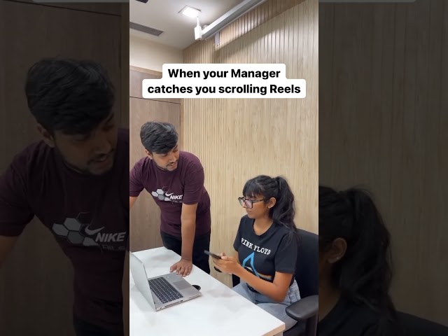 When Senior developer catches Intern watching reels | Life of a coder |#funnyshorts #shorts