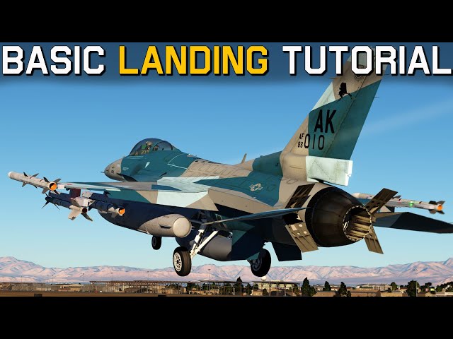 Basics of Landing in DCS! | Basic Landing Tutorial In the F-16C Viper!