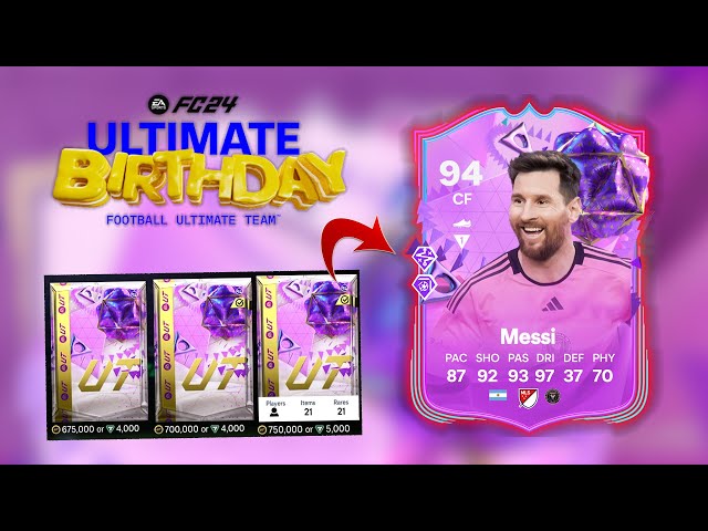 The Ultimate 94 FUT Birthday Messi Pack Opening with 20,000 FC Points