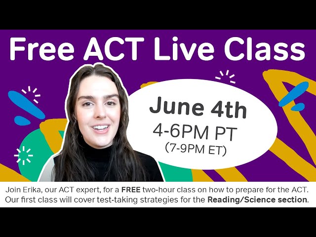 FREE ACT Live Class #ACT #Reading #Science