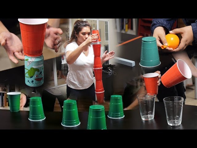 8 Fun & Cheap Party Games with Cups (Minute to Win It Games)[PART 2]