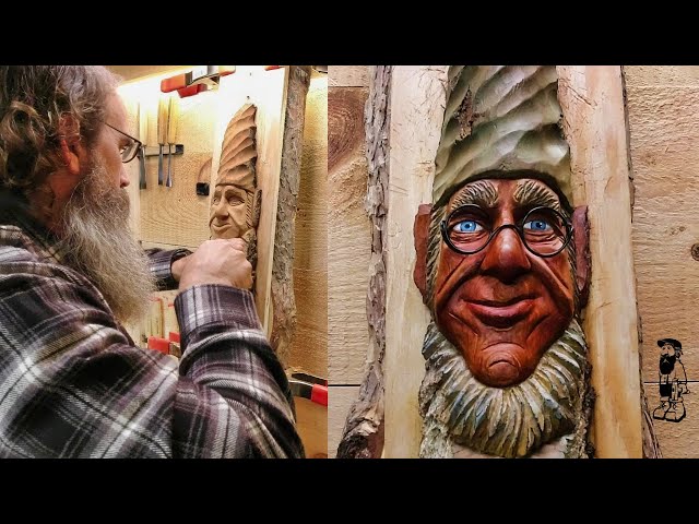 Carving Santa's Helper -Silent Woodcarving with Hand Tools