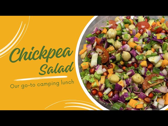 Food | Chickpea Salad | Camping Lunch Idea