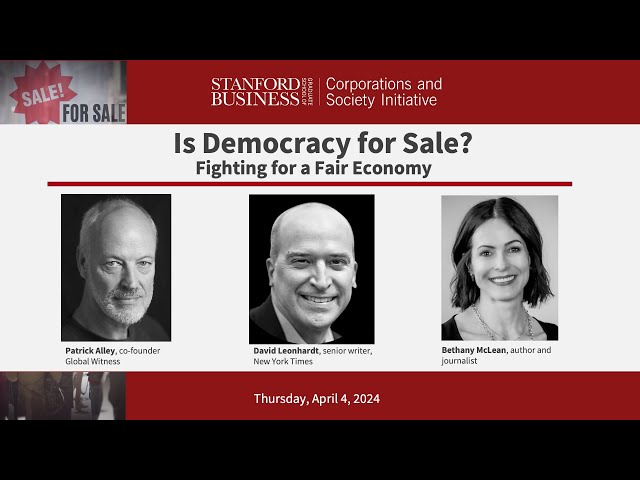 Is Democracy for Sale? Fighting for a Fair Economy