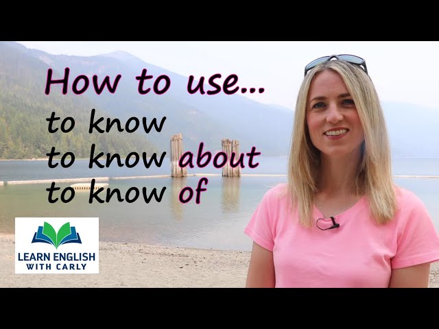 English Grammar: 🤔 KNOW, KNOW ABOUT and KNOW OF #englishgrammar #know #verbs