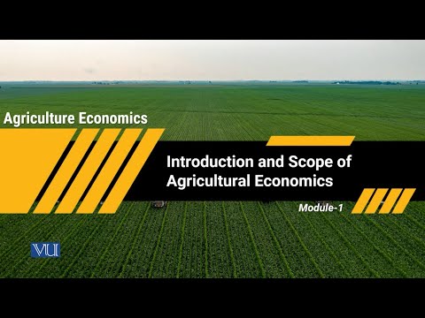 ECO608 | Agricultural Economics