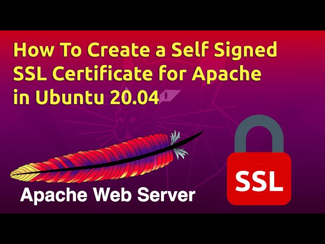 How To Create a Self Signed SSL Certificate for Apache in Ubuntu 20.04