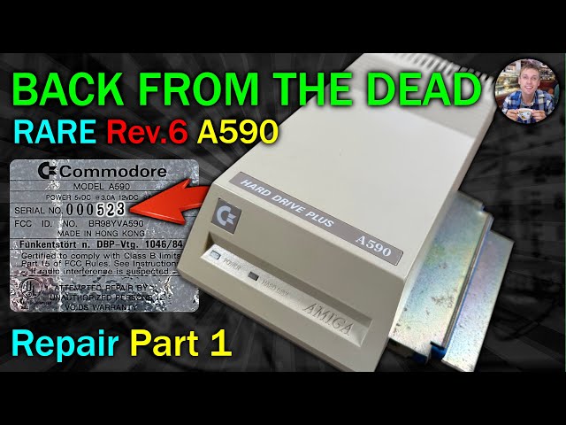RARE Amiga A590 Rev.6 Repair - Check Out That Serial Number! - Part 1