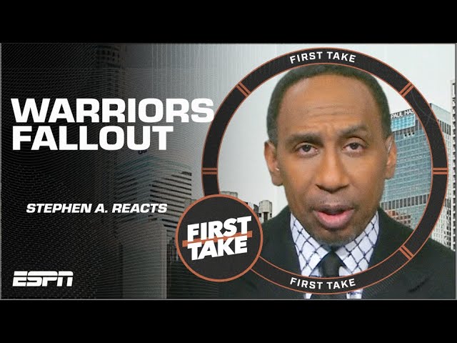 Stephen A. Smith thinks CHANGE IS COMING for the Warriors 🍿 | First Take