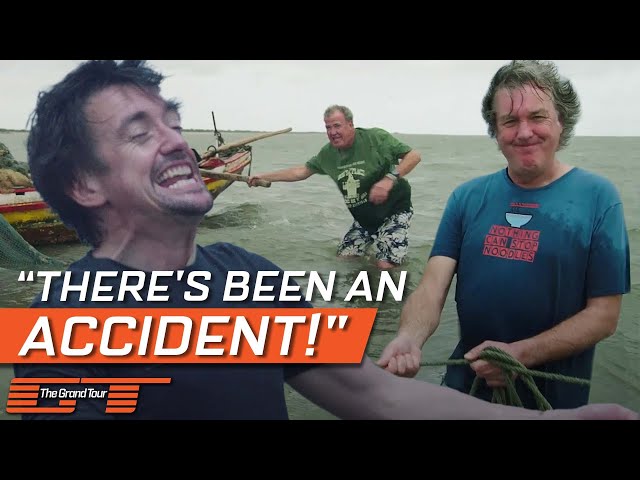 Hammond and Clarkson Can't Figure Out How To Fish In Mozambique | The Grand Tour