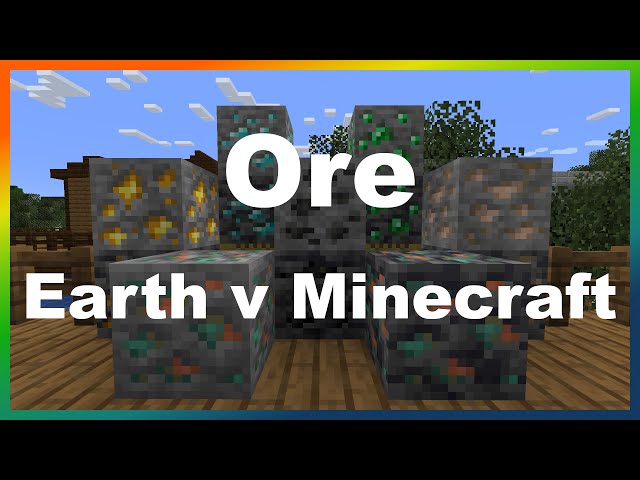 How does Minecraft ore compare to Earth