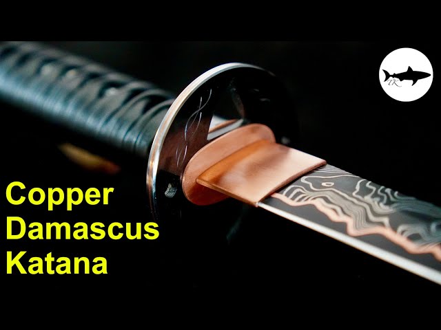 Forging a Copper Damascus Katana