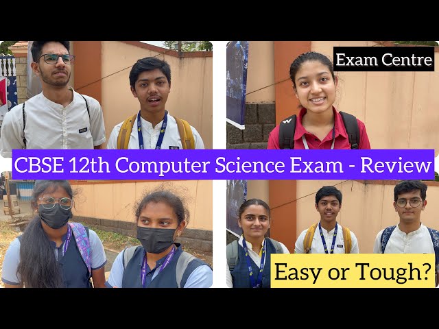 🛑Live|12th CBSE Computer Science Exam|Students Response|Easy or Tough|Exam Centre|Dineshprabhu