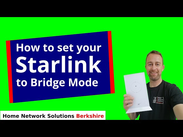 How to set your Starlink Router to Bridge Mode (Bypass mode)
