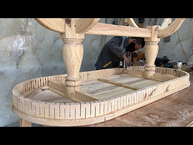 Ideas Woodworking Creative | Bending Wood Projects | Design A Unique & Beautiful Dinner Table