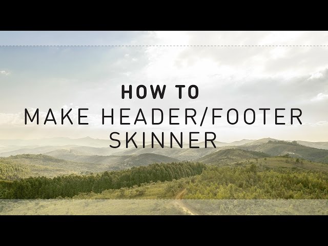 How to Make Header and Footer Skinnier [Ultra Theme]
