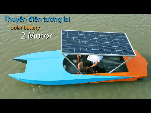 Building a futuristic energy boat 2 Electric motors