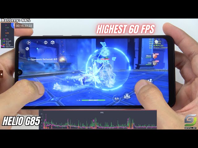 Samsung Galaxy A05 test game Genshin Impact Max Graphics | Highest 60 FPS